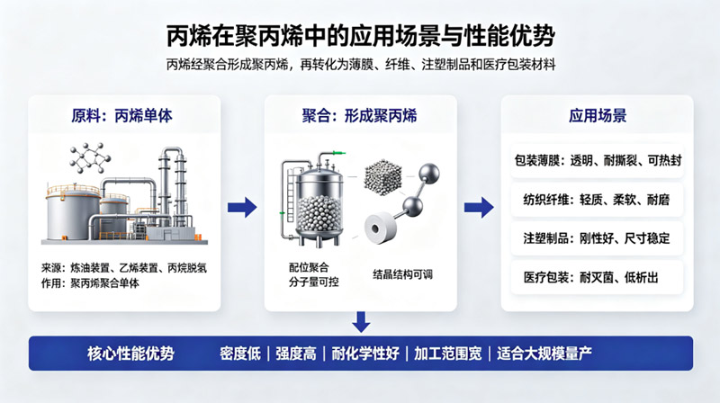 丙烯在聚丙烯中的应用场景与性能优势